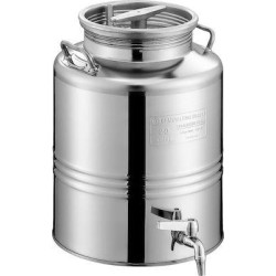 ΔΟΧΕΙΟ ΙΝΟΧ 25LT ΜΕ ΒΙΔΩΤΟ ΚΑΠΑΚΙ METAL BOX