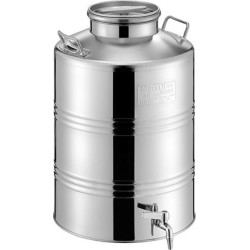 ΔΟΧΕΙΟ INOX 30LT ΜΕ ΒΙΔΩΤΟ ΚΑΠΑΚΙ METAL BOX