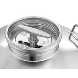 ΔΟΧΕΙΟ ΙΝΟΧ 100LT ΜΕ ΒΙΔΩΤΟ ΚΑΠΑΚΙ METAL BOX