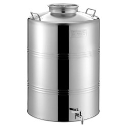 ΔΟΧΕΙΟ ΙΝΟΧ 125LT ΜΕ ΒΙΔΩΤΟ ΚΑΠΑΚΙ METAL BOX