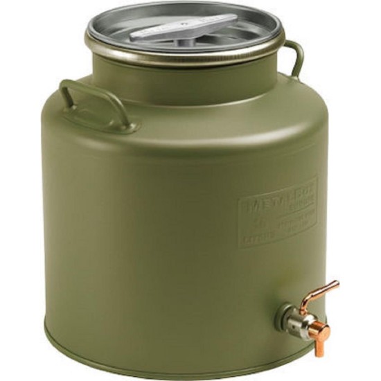ΔΟΧΕΙΟ ΙΝΟΧ 25LT ΜΕ ΒΙΔΩΤΟ ΚΑΠΑΚΙ METAL BOX
