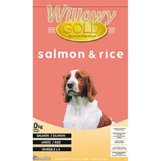 ΞΗΡΑ ΤΡΟΦΗ WILLOWY GOLD SALMON & RICE 10KG