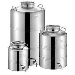 ΔΟΧΕΙΟ ΙΝΟΧ 50LT ΜΕ ΒΙΔΩΤΟ ΚΑΠΑΚΙ METAL BOX