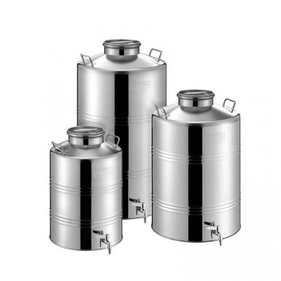 ΔΟΧΕΙΟ ΙΝΟΧ 75LT ΜΕ ΒΙΔΩΤΟ ΚΑΠΑΚΙ METAL BOX