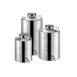 ΔΟΧΕΙΟ ΙΝΟΧ 30LT ΜΕ ΒΙΔΩΤΟ ΚΑΠΑΚΙ METAL BOX