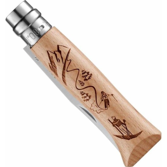ΣΟΥΓΙΑΣ OPINEL INOX ΣΚΙ ΣΤΟ ΒΟΥΝΟ Νο8
