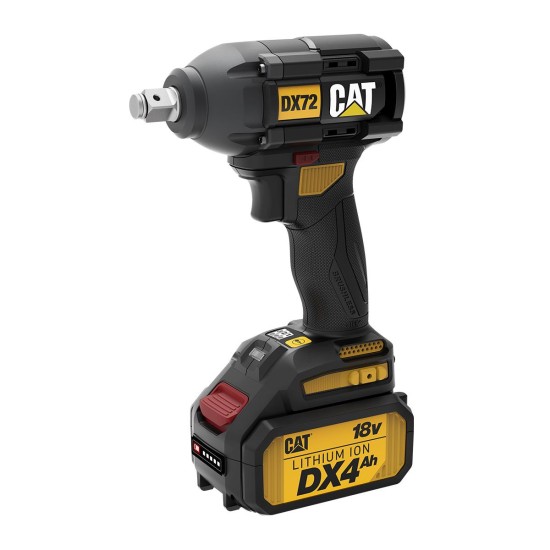 CAT SET ΜΠΟΥΛΟΝΟΚΛΕΙΔΟ LI-ION 18V 2X4Ah DX72