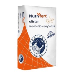 Nutrifert olistar 19-6-15+7SO3+2MgO+0.5B 25KG